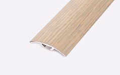 Порог (стык) Русский профиль  разноуровневый ламинированный с дюб, 30*1800 мм, Дуб белёный